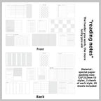 A7M5 Two Size 20Sheets Loose Leaf Inner Page Notebook Refill Spiral Weekly Monthly To Do Inside Paper Stationery