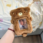 Multifunctional Photocard Case Bear/Rabbit/Chick Bus Door Cards Sleeve Cute Cartoon Photo Card Holder School Office