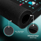 Spanish Excel/Word/Windows/PPT Cheat Sheet Mouse pad, Computer Keyboard Pad for Office Workers Students Office Desk Mat
