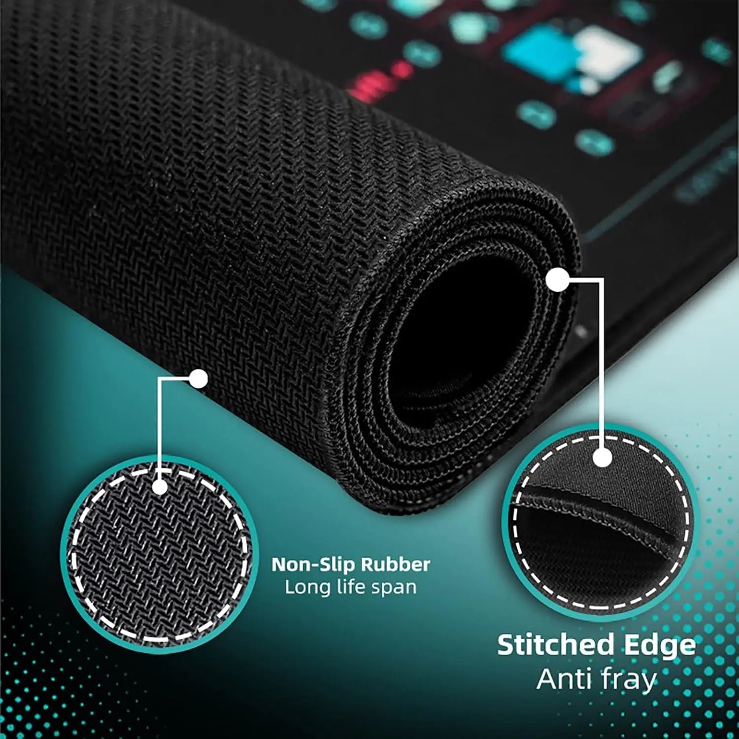 Spanish Excel/Word/Windows/PPT Cheat Sheet Mouse pad, Computer Keyboard Pad for Office Workers Students Office Desk Mat