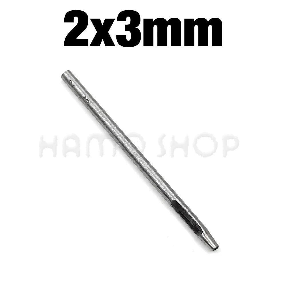 1pc 2mm-6mm Width Leather Oval Shape Hole Punch Steel Craft Hollow Hole Punch Leather Tools Leather Belt Hole Punch DIY Tools