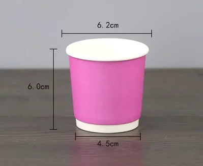 100pcs/pack 4oz 100ml Disposable Paper Cup Espresso Cup  Coffee Cup High Quality Double layer Paper Cup