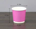 100pcs/pack 4oz 100ml Disposable Paper Cup Espresso Cup  Coffee Cup High Quality Double layer Paper Cup