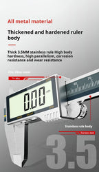All-Metal IP54 Electronic Digital Display Vernier Calipers 0-150/200/300mm Stainless Steel HD Full Screen Caliper Measuring Tool