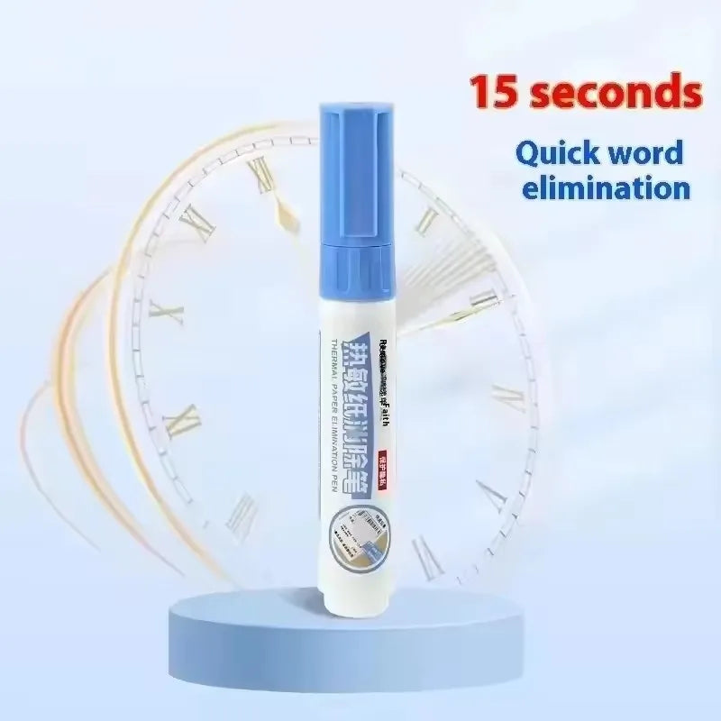 1/2/3 Pack Thermal Paper Correction Fluid Applicator Privacy Text Quick-Dry Cover-Up Liquid Correction Tool Traceless Eraser Pen