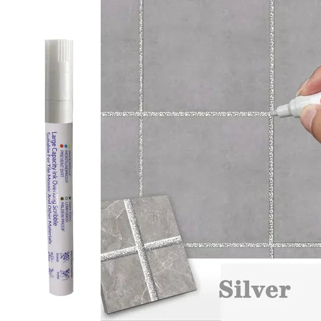 Waterproof Tile Marker Grout Pen Wall Seam for Floor Bathroom Kitchen Toilet Wall Seam Repair Black White Gold Silver Beige