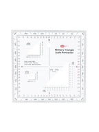 Clear MGRS USNG Coordinate Scale Protractor for Sea & Land Navigation Adventure Topographical Map Scale