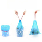 30/300pcs Portable garbage bag Thickened Garbage Bag Portable Household Disposable Trash Bags Kitchen accessories