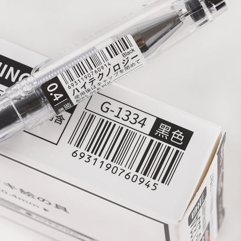 Hyper Fine Point，0.25mm,0.3mm,0.4mm，Gel Ink Pen， Black Ink,Smooth Writing for Teachers Office & School Supplies