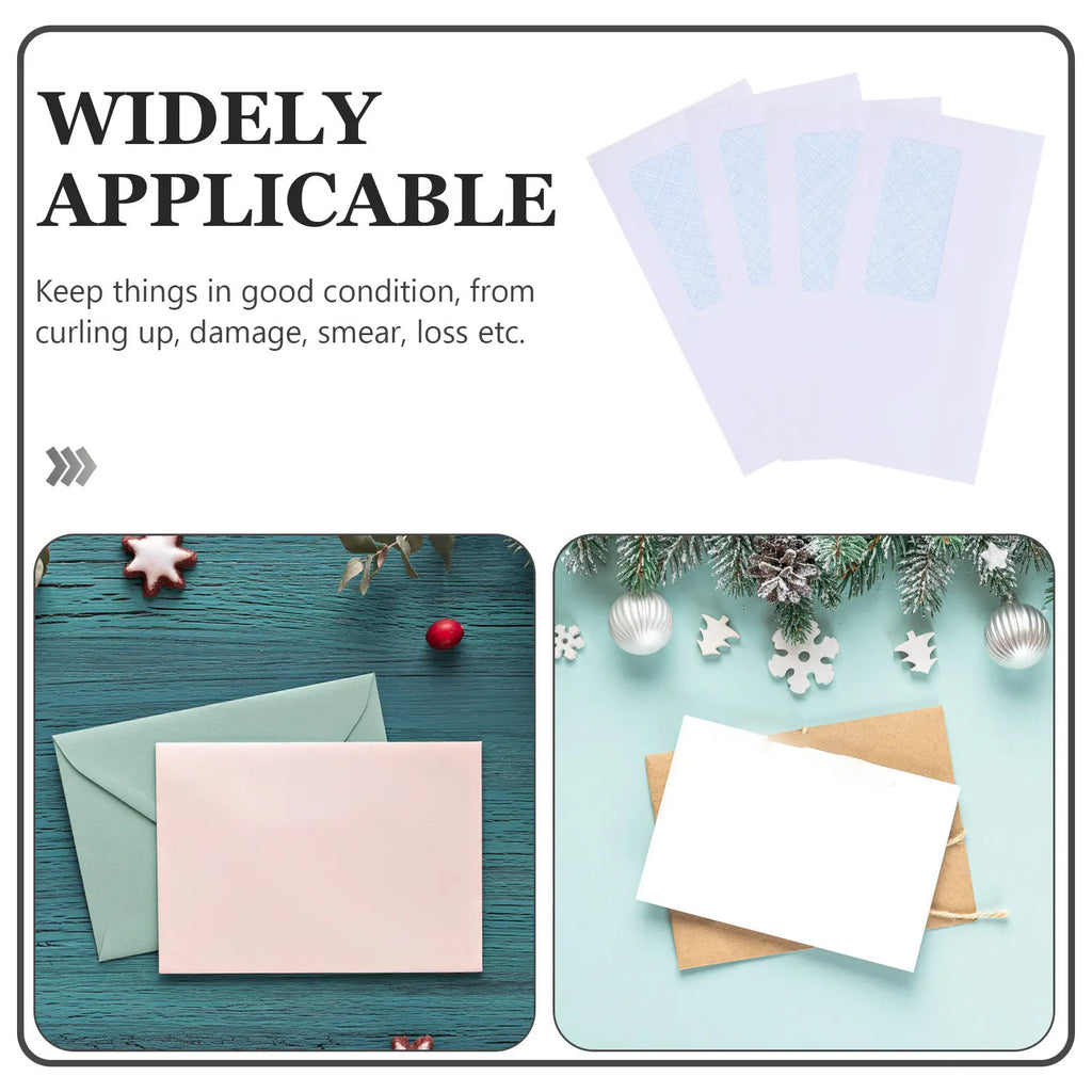 50Pcs Self-Sealing Security Envelopes Left Window Design Peel Seal Business Mailing Document Invitation Stationery Privacy