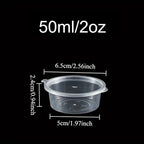 20/50/100PCS Disposable Sauce Cup with Lids Leak-Proof Packaging Containers Portable Salad Dressings Seasoning Takeaway Box