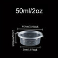 20/50/100PCS Disposable Sauce Cup with Lids Leak-Proof Packaging Containers Portable Salad Dressings Seasoning Takeaway Box
