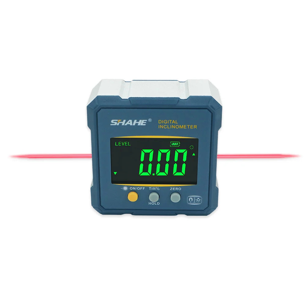 SHAHE Digital Angle Finder Protractor, 2 In 1 Digital Level Angle Gauge Chargeable Digital Inclinometer Angle Measuring Tool