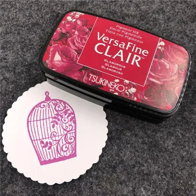 Quick Dry Detail Ink Pad DIY Making Greeting Cards Smearing Stamps Tsukineko VersaFine CLAIR