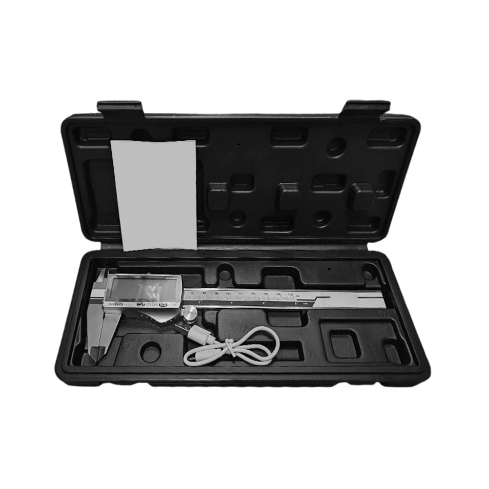 Digital Caliper Rechargeable Vernier Measuring Tool High-Precision 0.01mm Stainless Steel Depth Gauge For Jewelry