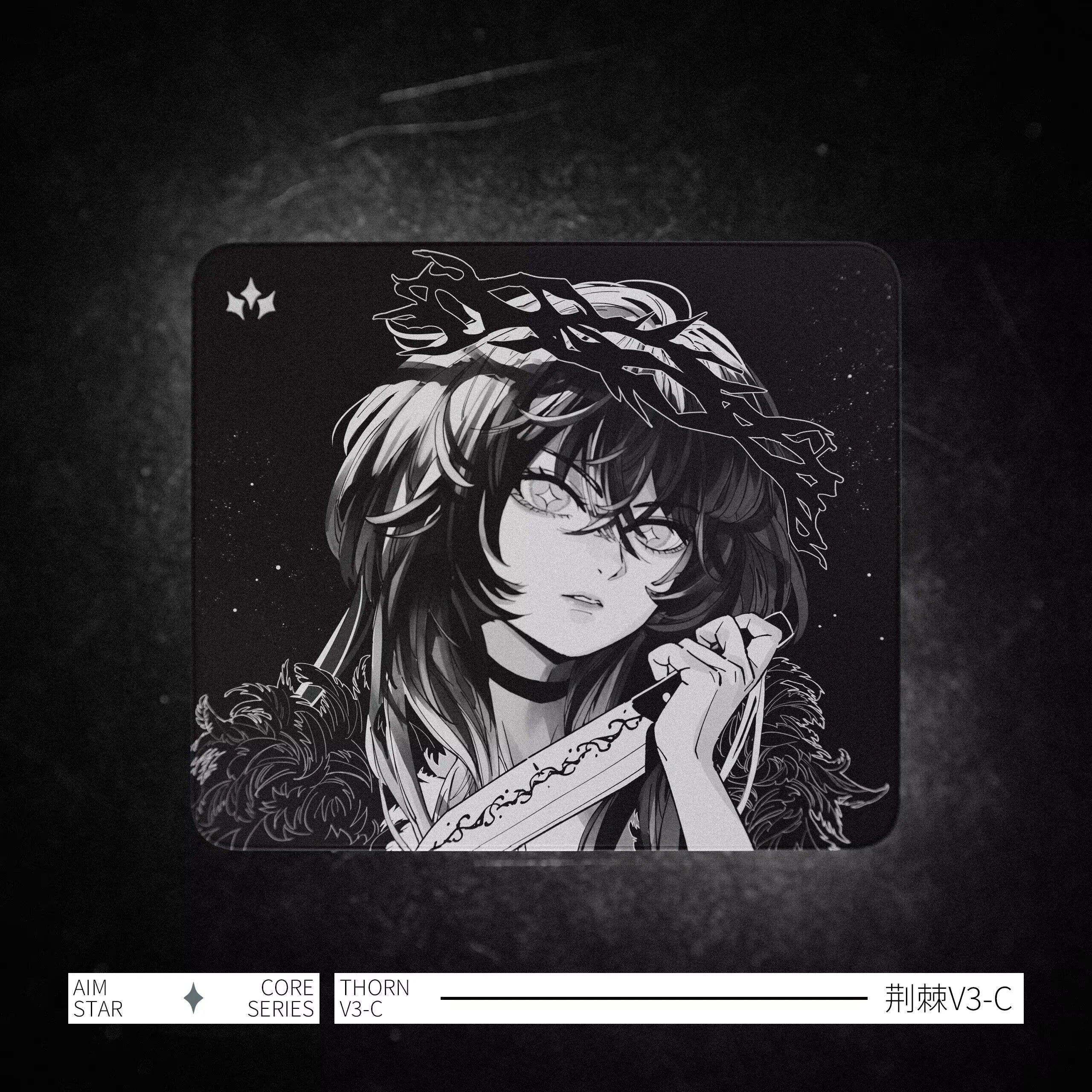 Aimstar Thorn Mousepad V3/V2 E-Sports Smooth Fps Gaming Mousepad 3.5mm Non-Slip Mouse Pad Gaming Accessories Customized Mousepad