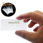 10/20/30Pcs Name Tag Blank Name Badges Acrylic Name Tag Holders 70x30mm Insert Blank Acrylic Nameplate