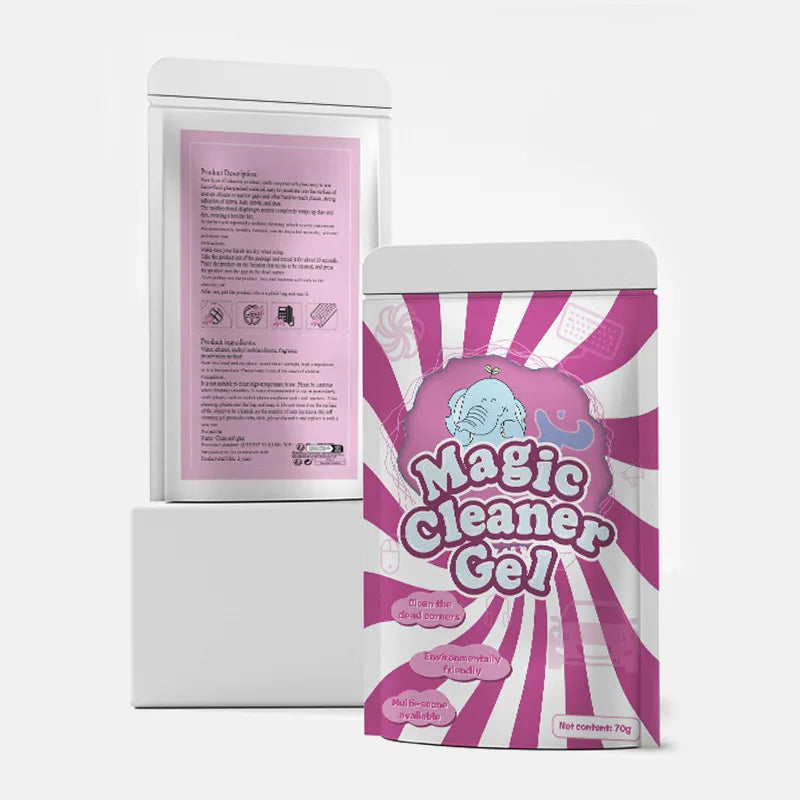 Car Cleaning Gel - Magic Dust Remover for Auto Interior & Keyboard, Reusable Slime Mud for Detailing Tools （blue/pink）