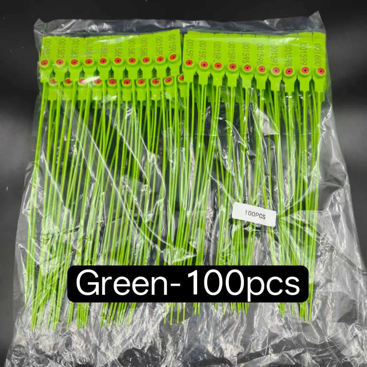 100pcs Anti-Tamper Shipping Package Seals, Self-Locking Disposable Security Tags With Serial Numbers for Clothes, Shoes, Bags