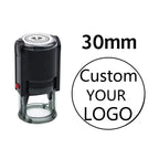 Custom Self-Inking Stamp 25/30/40/50mm Round LOGO Design Personalized Text Press-type Inking Stamp for Wedding Invitation Envelo