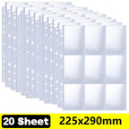 A4 Size 9 Pocket Trading Gaming Card Sleeves Double Side Storage Album Binder Pages Card Collection Holders Idol Photo Albums