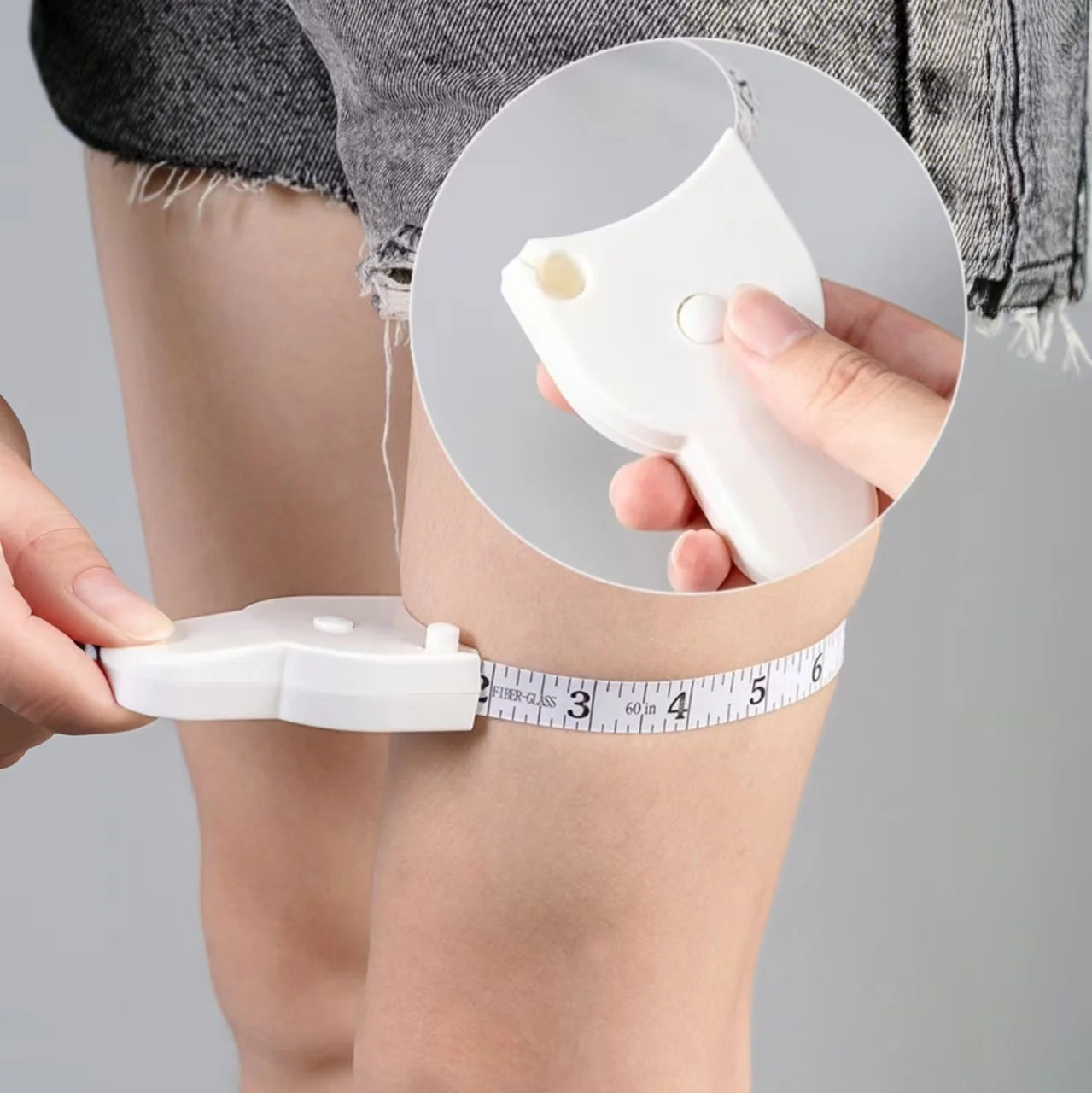 150cmAutomatic Telescopic Tape Measure Body Measuring Tape Sewing Ruler Tools Centimeter Tapes For Body Meter Measure White Tool
