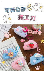 1pc Dopamine Cloud Mass Letter Opener Cartoon Cute Utility Knife Student Mini Box Cutter Hand-made Sharp
