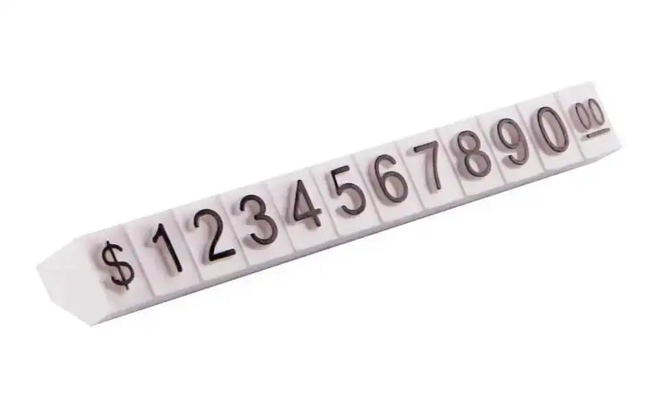 10pcs 9x6mm Adjustable Dollars Number Stand Watch Labels Cube Price Tags