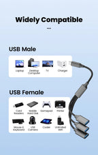 Multifunctional 3 in 1 USB Type C Hub Extensions OTG Adapter Fast Data Transfer Adapter For PC Laptop Macbook HUB Splitter Cable