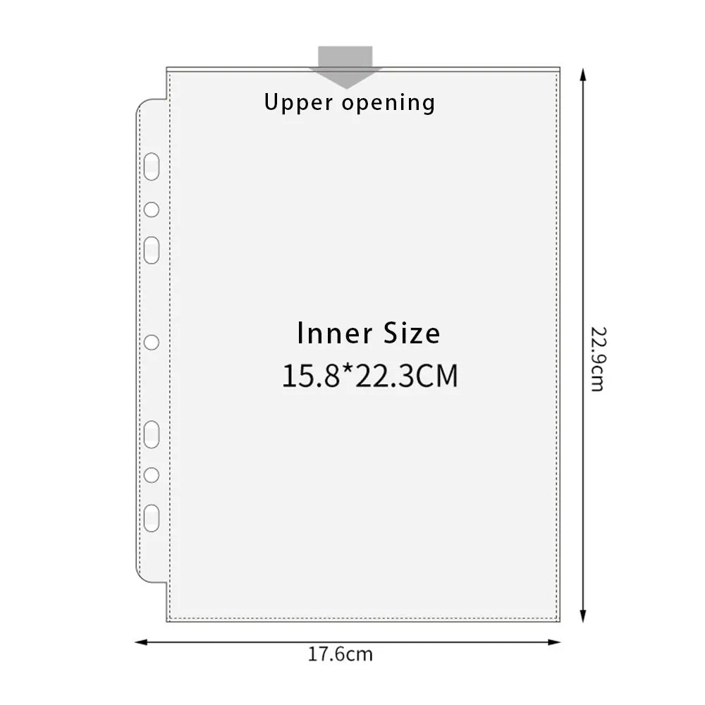 A5 3/7 Ring Binder Transparent Photo Album PP Inner Page Sleeves 1/2/4/6-Grid DIY Photocard Collect Book For 3 4 5 6 7 Inch Card