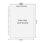 A5 3/7 Ring Binder Transparent Photo Album PP Inner Page Sleeves 1/2/4/6-Grid DIY Photocard Collect Book For 3 4 5 6 7 Inch Card