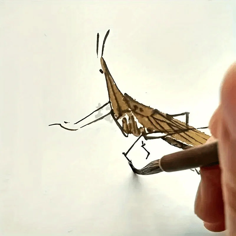 Fine Line Art Brushes, Handmade, Chinese Calligraphy and Precision Designed Digital Painting Brushes