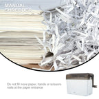 1Pcs Manual Shredder Mini Hand Operated Paper Cutter for Business Financial Records Confidential Document Shredding Office Use