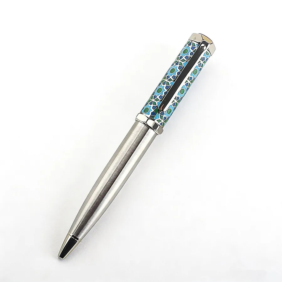 Luxury Metal Rollerball Pen 0.7mm Blue Ink Steel Gold Business Signature Pens for School Office Writing Supplies Stationery