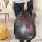 30Bags/Roll Disposable Garbage Bag Trash Can Bin Small Medium Large Rubbish Bag Black Points Off Plastic Bags Bathroom Kitchen