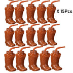 Plastic Cowboy Boot Cups with Straws and Lids Reusable Cowboy Cup for Western Themed Party Supplies Rodeo Birthday Decorations