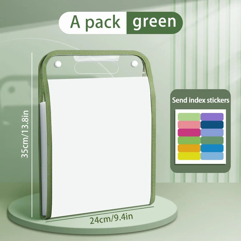 1PC A4 Size Portable Vertical Organizer Bag - 13-Pocket Accordion Folders Plastic Expanding File for Student Test Paper