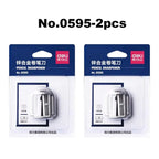 1/2Pcs Deli Zinc Alloy Pencil Sharpener Silver Metal Sharpener School Office Sharpener Stationery Supplies