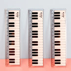 1 Piece Lytwtw's Cute Piano Straight Ruler Kawaii Tools Stationery Cartoon Drawing Office School Measuring
