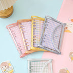Cute Color Grid A5 A6 Loose Leaf Notebook Refill Spiral Binder Index Inner Page Item Paper Stationery