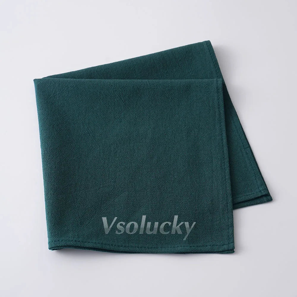 Cloth Napkin 40x40cm Washed Cotton Plain Washed Cotton Soft Rustic Table Napkin for Wedding Christmas Party Daily Family Meals