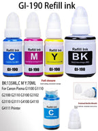 GI-190 Refill Ink For Canon gi 190 For Canon PIXMA G1100 G1110 G2100 G2110 G3100 G3102 G3110 G3111 G4100 G4110 G4111 Printer