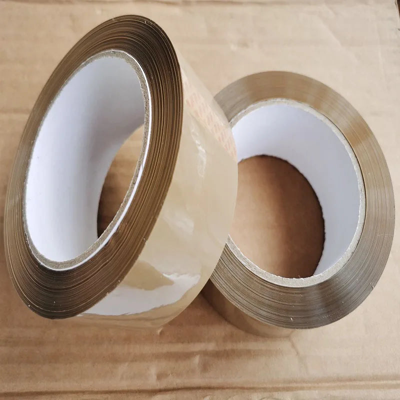 100m Super Bond Brown Packaging Adhesive Tape Shipping Carton Sealing Coffee Sticky Buff ClearTape for Home Office School