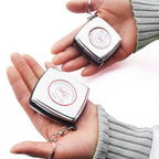 Key Ring Tape Measure Keychain Gauging Tools Retractable Ruler Pull Ruler Measuring Tools Stainless Steel Portable