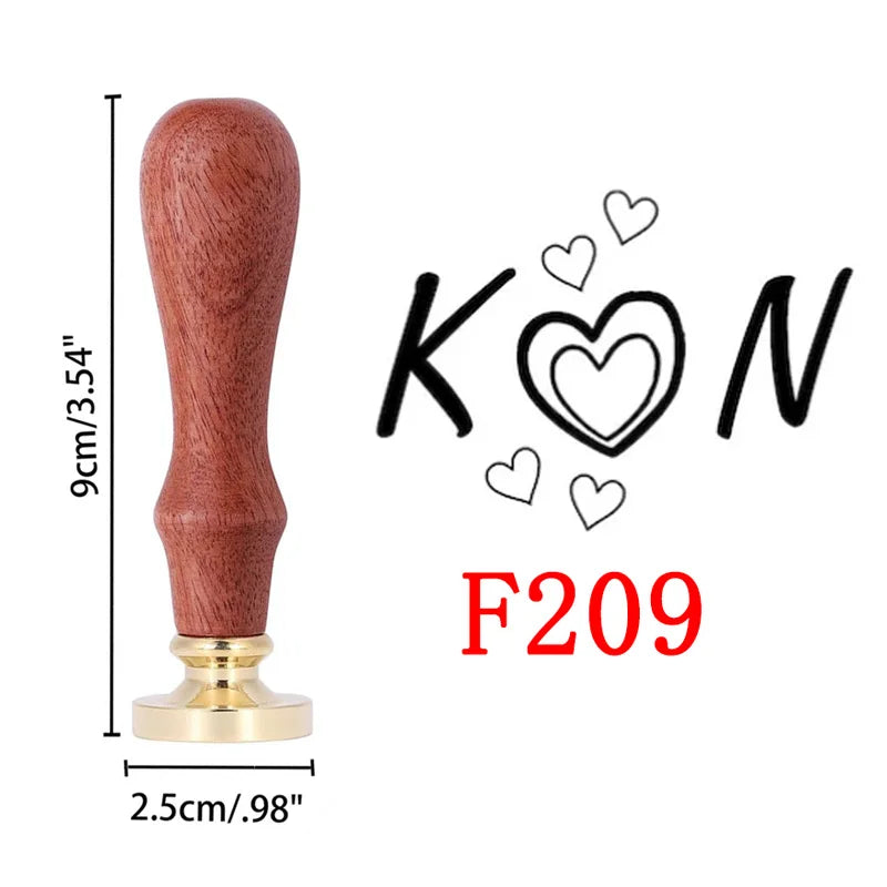 Custom Wax Seal Stamp and Wooden Handle set, For Wedding Invitation, Multiple Designs, Personalized Logo Wax Stamp, Initial Wax