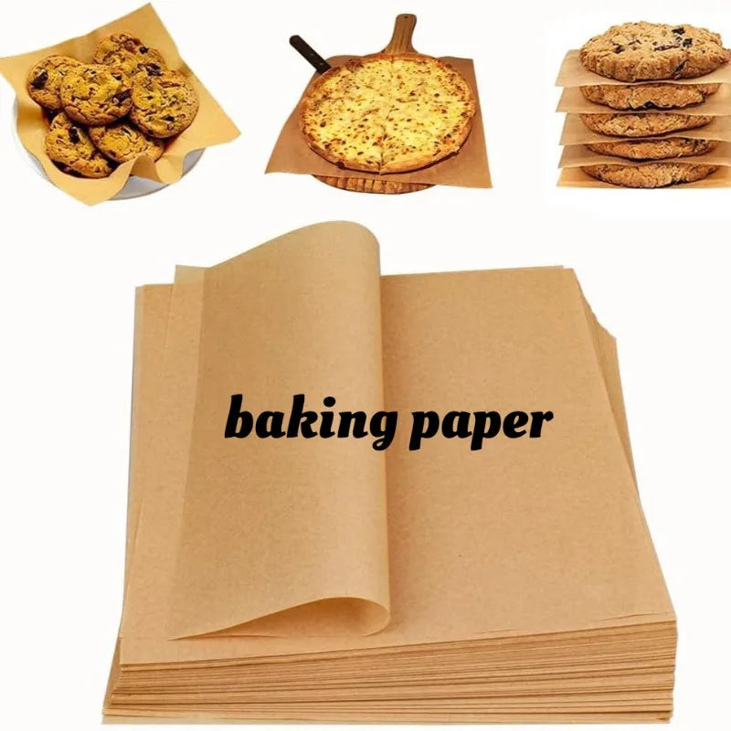 50/100pcs Pre-Cut Parchment Paper - Non-Stick for Baking Cooking Grilling Air Fryer Steaming Baking  Sheets  Baking Paper