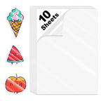 10 Sheets A4 Vinyl Sticker Paper Transparent Printabe Label for Inkjet Printer Self Adhesive Copy Paper Waterproof Sticker Decal