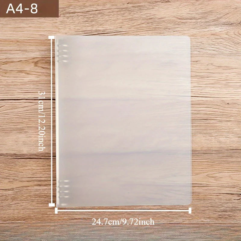 175-Page Capacity Ringed Binder, Clasp Closure Plastic Organizer Binder for Office, School, Home Supplies - PP Material