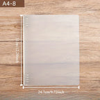 175-Page Capacity Ringed Binder, Clasp Closure Plastic Organizer Binder for Office, School, Home Supplies - PP Material