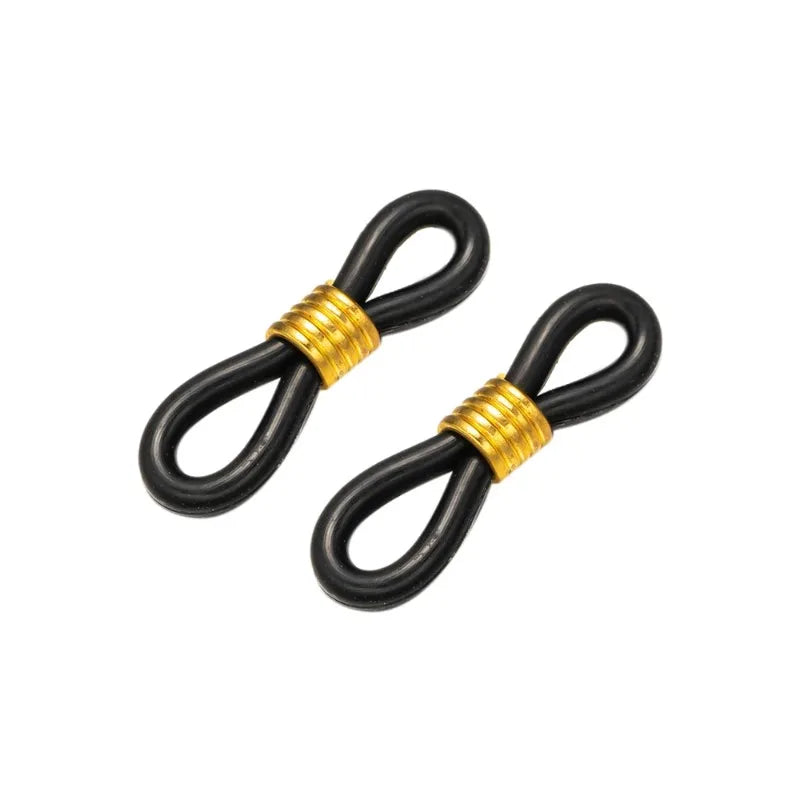 20pcs Glasses Chain Anti-slip Buckle Lanyard Connecting Buckle Spring Silicone Ring Anti-loss Hanging Ring DIY Accessories